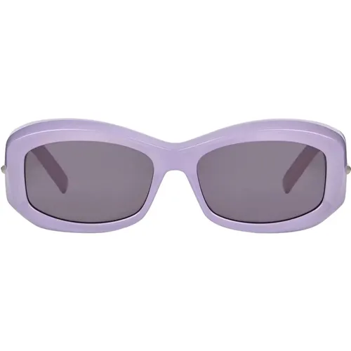 Violet Oval Sunglasses with Grey Lens , female, Sizes: ONE SIZE - Givenchy - Modalova