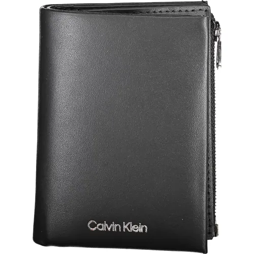 Mens Wallet Rfid Zip Logo , male, Sizes: ONE SIZE - Calvin Klein - Modalova