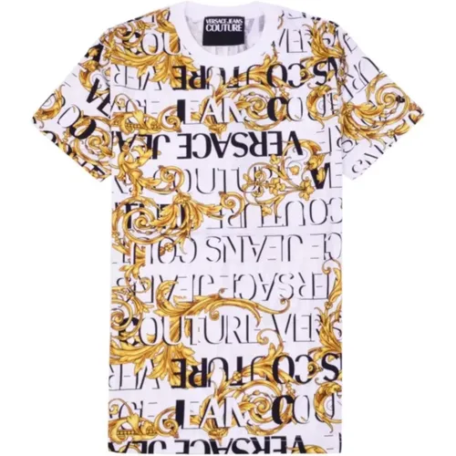 Short Sleeve Couture Logo T-shirt , male, Sizes: XL - Versace Jeans Couture - Modalova