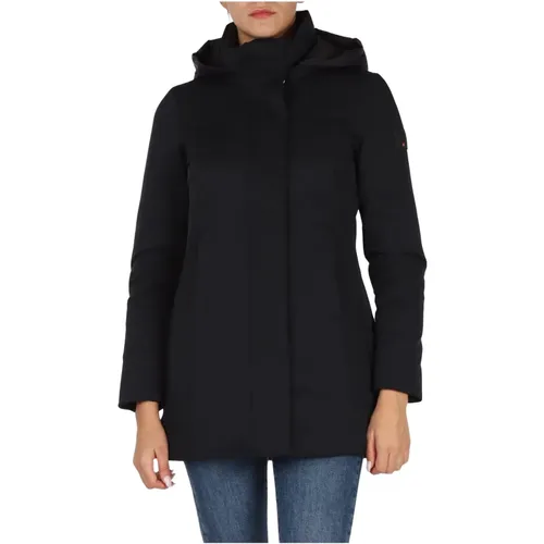 Pufferjacke mit Kapuze aus Stretchstoff , Damen, Größe: XS - DEKKER - Modalova