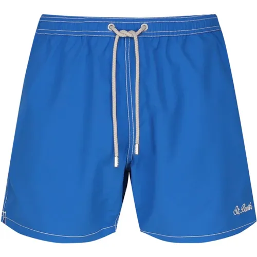 Elektrisch Blaue Nylon-Badehose - MC2 Saint Barth - Modalova