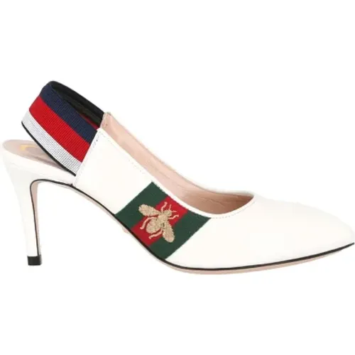 Leder heels , Damen, Größe: 36 1/2 EU - Gucci - Modalova