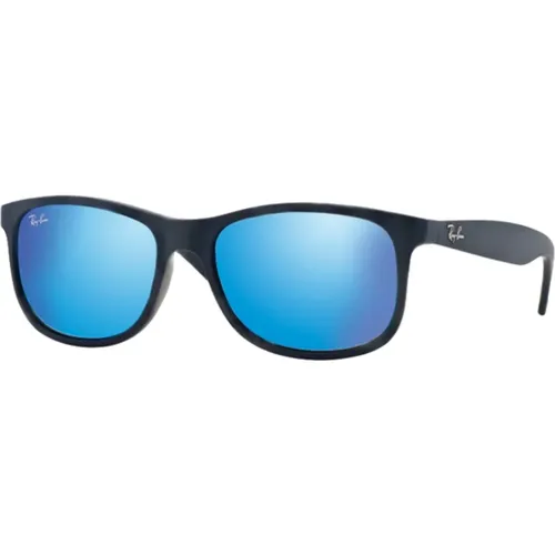 Verspiegelte Sonnenbrille in Blau/Grün Blau Spiegel , Damen, Größe: 55 MM - Ray-Ban - Modalova