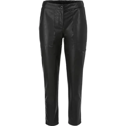 Franca Leather-Look Pants , female, Sizes: XL - Marc Cain - Modalova