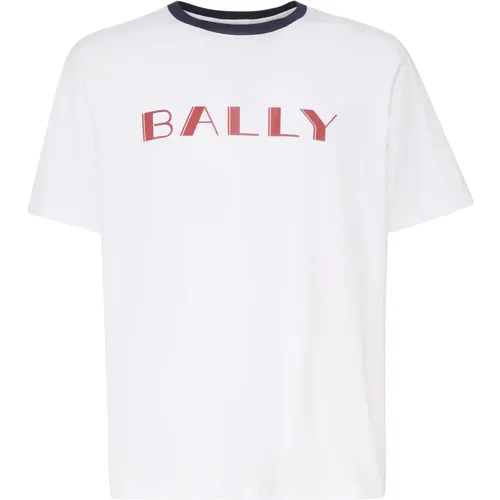 Weiße T-Shirt und Polo Kollektion , Herren, Größe: S - Bally - Modalova