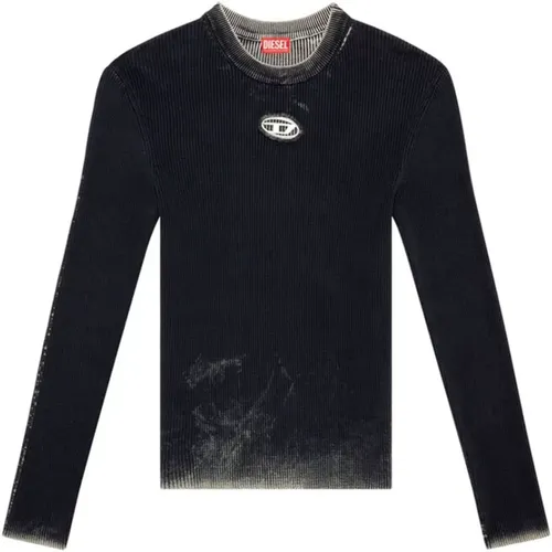 Sweater Oval D Logo , male, Sizes: XL, L, M - Diesel - Modalova