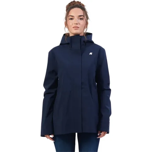 Blauer Wasserdichter Mantel Madalina , Damen, Größe: XL - K-way - Modalova