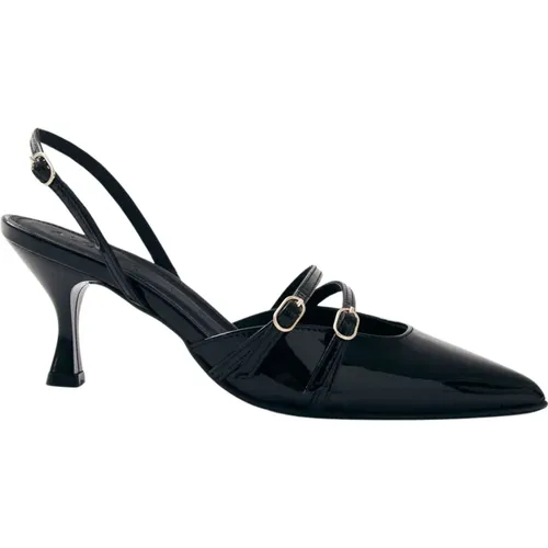 Joelle Onix Schwarze Lederpumps , Damen, Größe: 40 EU - ALOHAS - Modalova