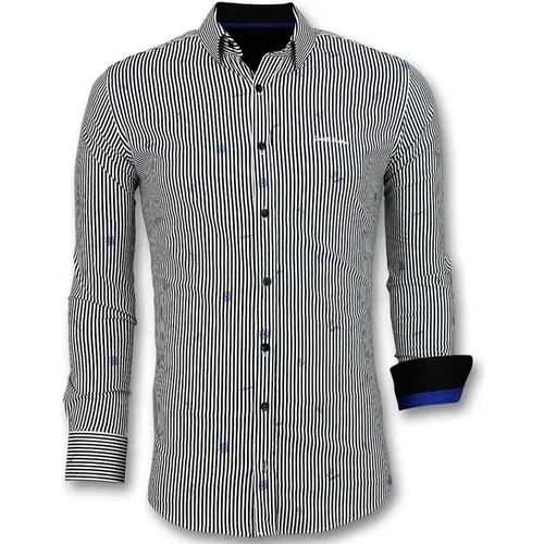 Italienische Bluse Herren - Gestreiftes Hemd - 3026 - Gentile Bellini - Modalova