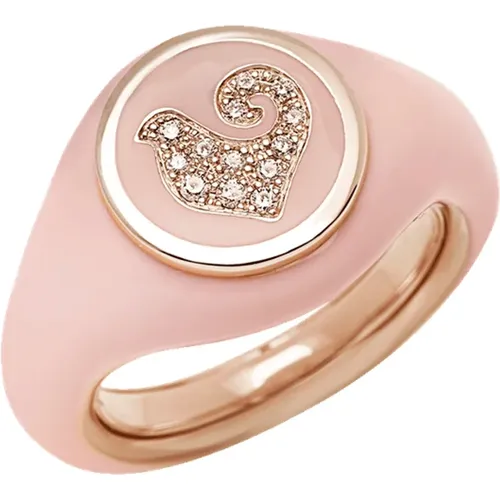 Sequin Gold Ring , female, Sizes: 49 MM - Chantecler - Modalova