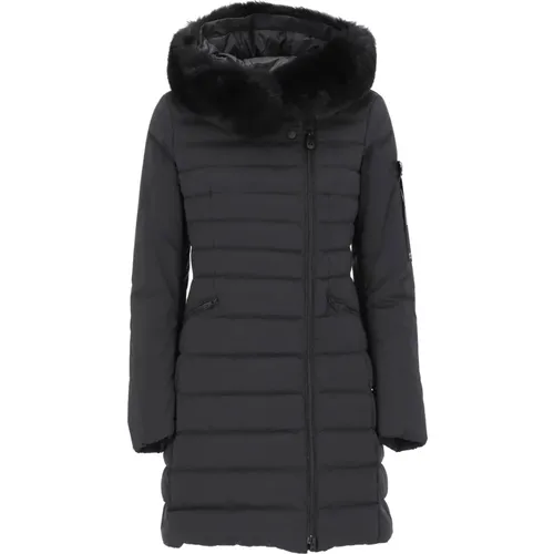 Padded Down Jacket with Removable Fur Hood , female, Sizes: L, 2XS, XS, M, S, XL - Peuterey - Modalova