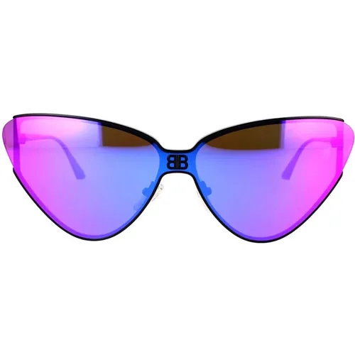 Sportliche Verspiegelte Sonnenbrille,Stylische Sonnenbrille Bb0191S - Balenciaga - Modalova