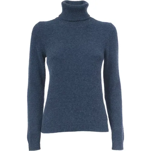 Slim Fit High Neck Turtleneck , female, Sizes: M, XS, S, L - Gran Sasso - Modalova