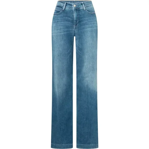 Wide Leg Wonder Light Denim Jeans - MAC - Modalova