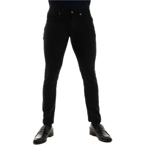 Skinny Fit Niedrige Taille Jeans , Herren, Größe: W36 - Dondup - Modalova