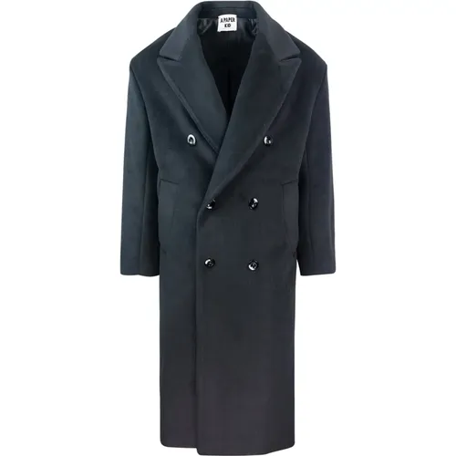 Double-Breasted Coat with Oversized Lapel , male, Sizes: XS, M, S - A Paper Kid - Modalova