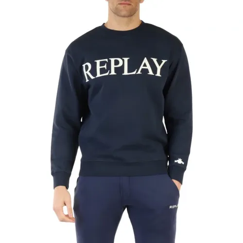 Sweatshirts , Herren, Größe: XL - Replay - Modalova