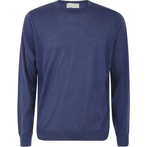 Luxury Crew Neck Sweater , male, Sizes: 2XL, XL - Filippo De Laurentiis - Modalova