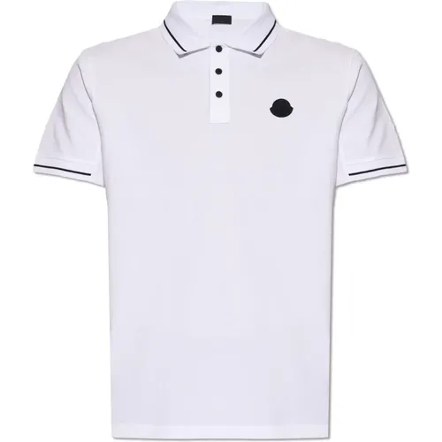 Polo shirt with logo , male, Sizes: XL, L - Moncler - Modalova