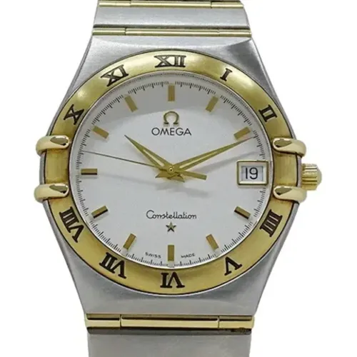 Pre-owned Stainless Steel watches , male, Sizes: ONE SIZE - Omega Vintage - Modalova