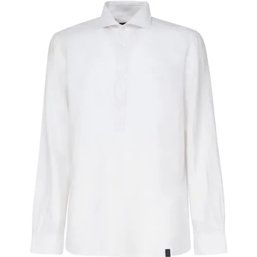 Polo Shirt Cotton Linen Blend , male, Sizes: 4XL, XL, S, 2XL, M, 3XL - Fay - Modalova