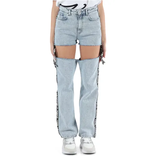 Wandelbare 2-in-1 Jeans , Damen, Größe: W27 - Karl Lagerfeld - Modalova