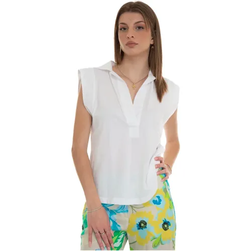Sleeveless polo shirt , female, Sizes: M, XS, L - Seventy - Modalova
