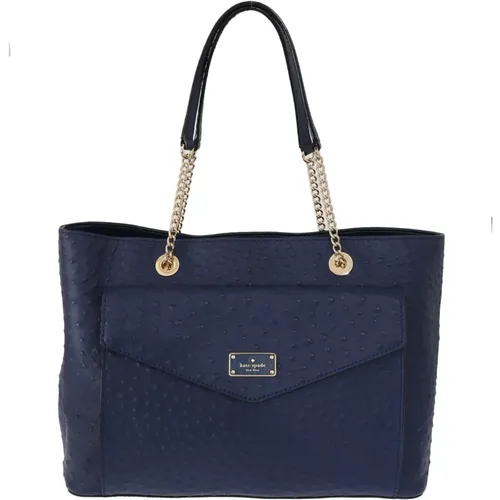 Elegante Straußenleder Handtasche in Blau - Kate Spade - Modalova