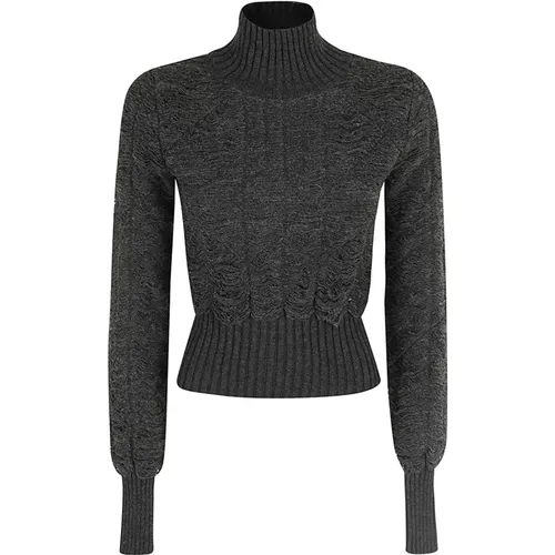 Stylischer Pullover , Damen, Größe: S - MM6 Maison Margiela - Modalova