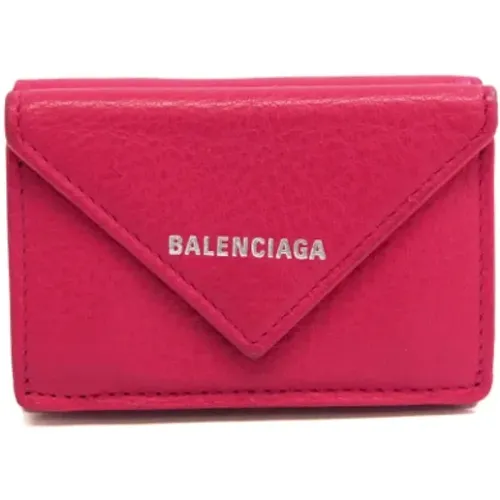 Pre-owned Leather wallets , female, Sizes: ONE SIZE - Balenciaga Vintage - Modalova