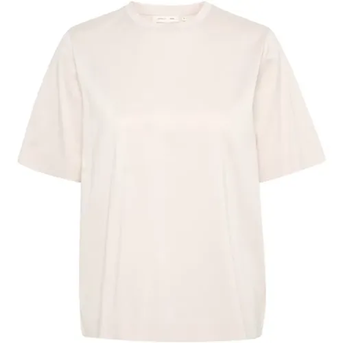 Boxy Silhouette Tee Top Moonbeam , female, Sizes: M, L, 2XS, 2XL, XL, S, XS - InWear - Modalova