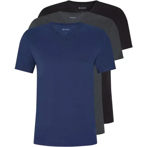 Short Sleeve Shirts , male, Sizes: L, M - Hugo Boss - Modalova