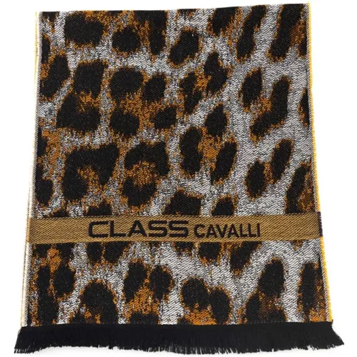 Animalier Fantasy Wool Scarf - Cavalli Class - Modalova