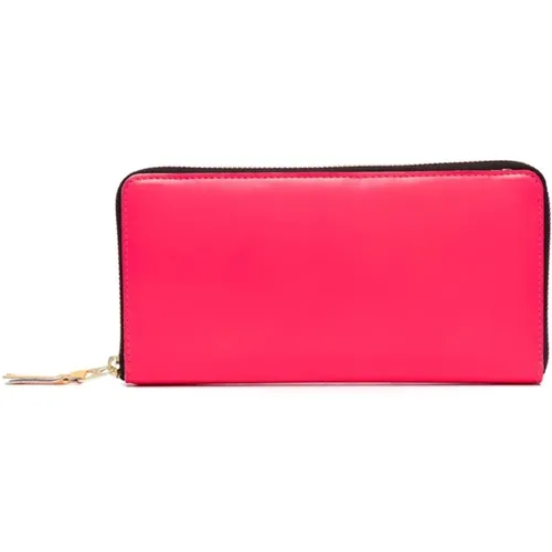 Rosa Leder Linie Pouch , Damen, Größe: ONE Size - Comme des Garçons - Modalova