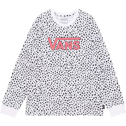 Langarm Dalmation Print Tee , Damen, Größe: L - Vans - Modalova