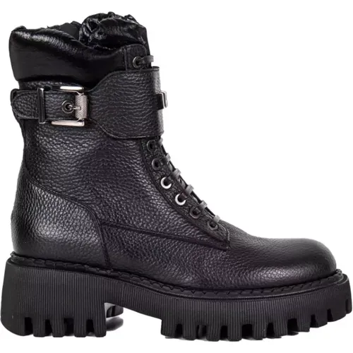 Gebundene Bikerstiefel , Damen, Größe: 38 EU - Loriblu - Modalova