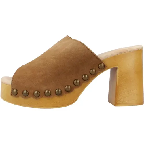 Stilvolle Heeled Mules Sandale,Stilvolle Heeled Mules Sandalen - MTNG - Modalova