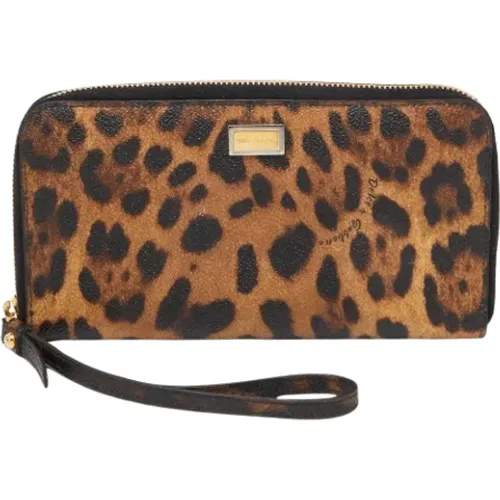 Pre-owned Coated canvas wallets , female, Sizes: ONE SIZE - Dolce & Gabbana Pre-owned - Modalova