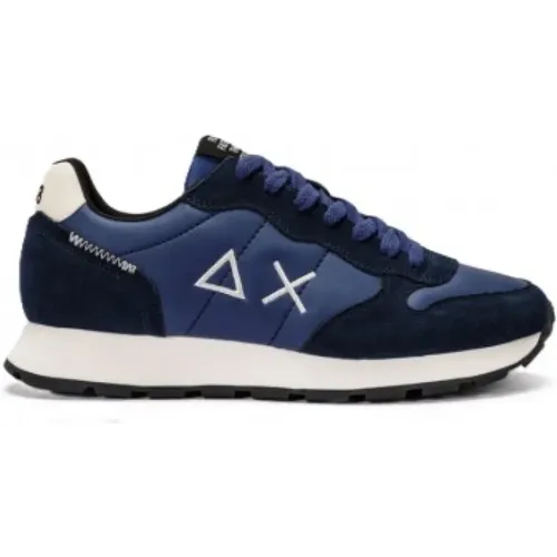 Navy Sneakers - Tom Classic Model , male, Sizes: 7 UK - Sun68 - Modalova