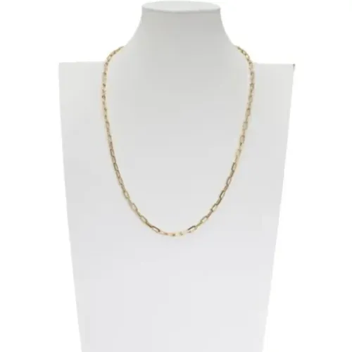 Pre-owned Gold necklaces , female, Sizes: ONE SIZE - Cartier Vintage - Modalova