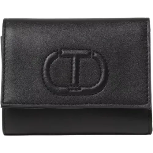 Casual Wallet with Quilted Logo , female, Sizes: ONE SIZE - Twinset - Modalova
