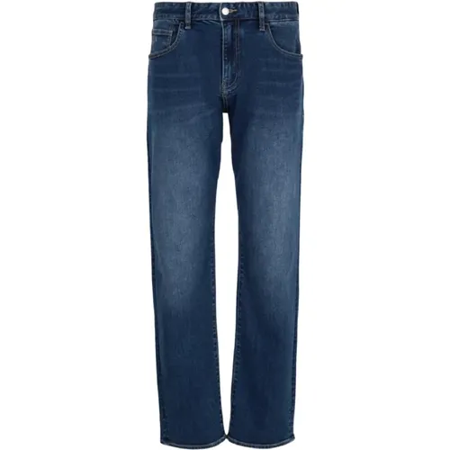 Slim Dunkelblaue Jeans Ss24 , Herren, Größe: W40 - Armani Exchange - Modalova
