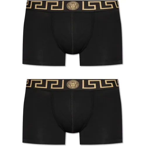 Two-pack of boxers with logo , male, Sizes: S, XL - Versace - Modalova