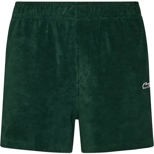 Grüne Bermuda-Shorts für Männer , Herren, Größe: M - Lacoste - Modalova