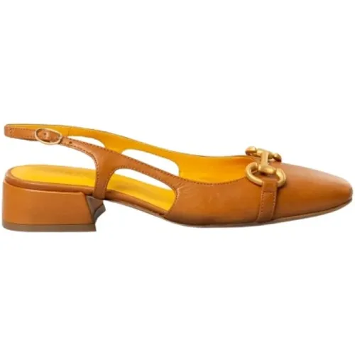 Leather slingback sandal , female, Sizes: 4 UK, 3 UK, 5 UK - Mara Bini - Modalova