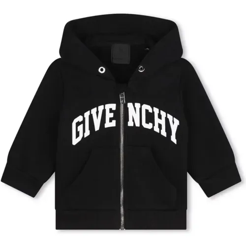 Kinder Schwarz Hoodie Logo Pullover - Givenchy - Modalova