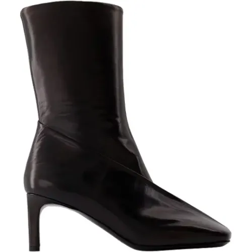 Leather boots , female, Sizes: 3 UK, 4 UK, 6 UK, 5 UK - Jil Sander - Modalova