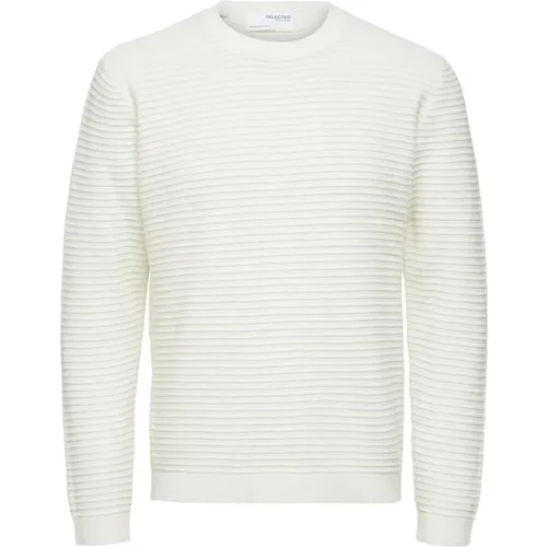 Maasei gerippter Strickpullover , Herren, Größe: M - Selected Homme - Modalova