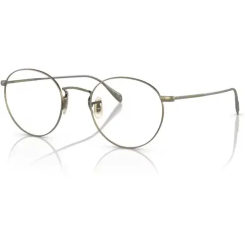 Retro Runde Sonnenbrille in Schwarz - Oliver Peoples - Modalova