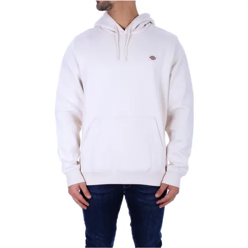 Cremefarbener Hoodie mit Frontlogo , Herren, Größe: M - Dickies - Modalova